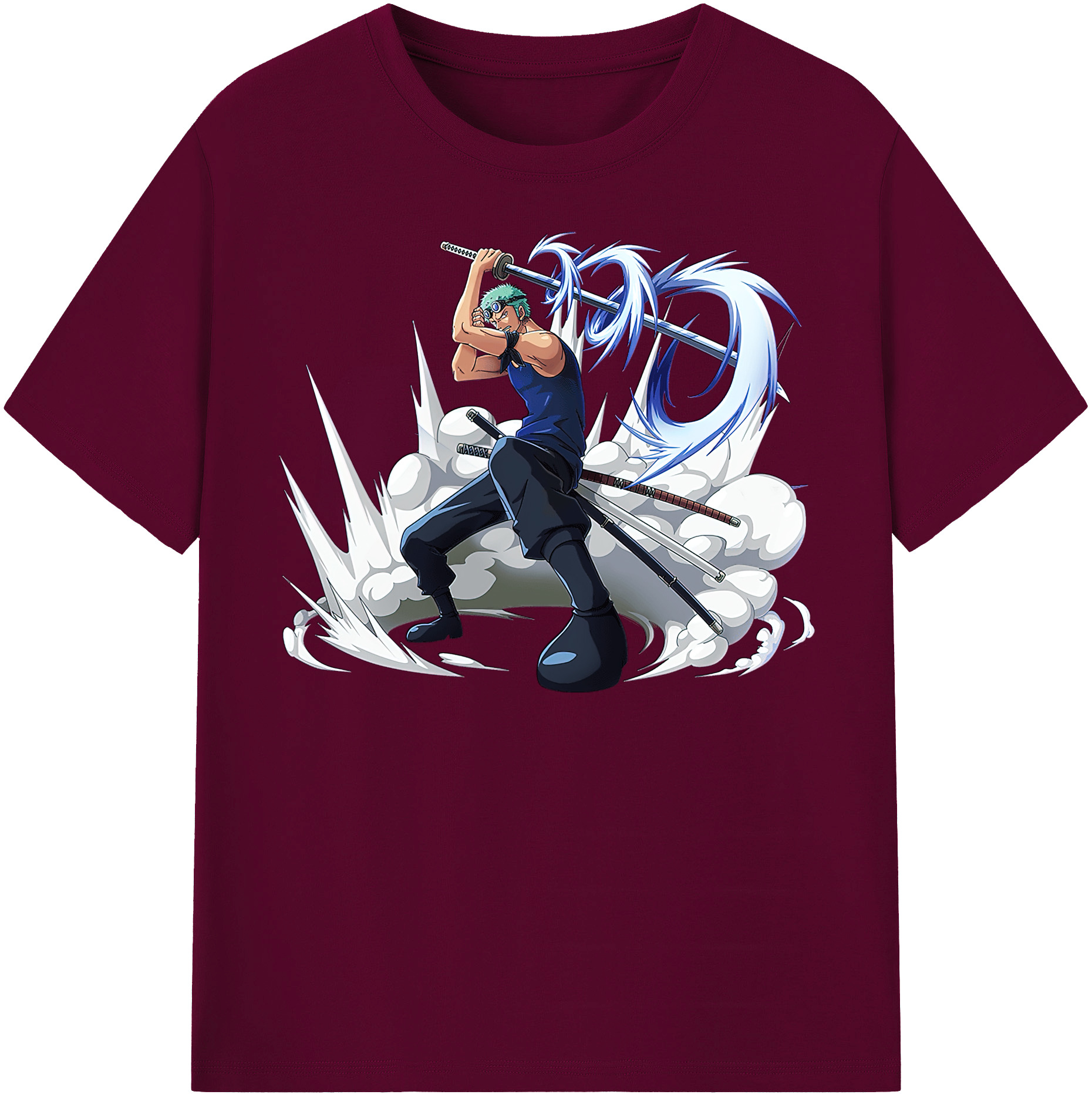 ワンピース ロロノア・ゾロ ONE PIECE Roronoa Zoro レディースカジュアルプリントTシャツ（綿100％）